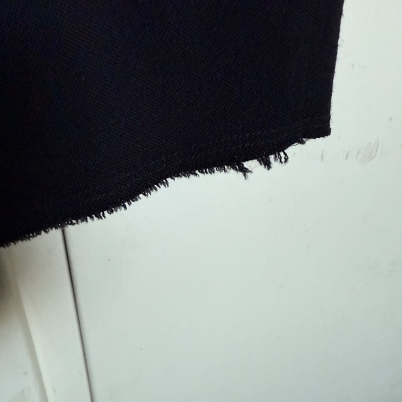 Helmut‎ Lang Black Wool Asymmetrical Dress Size 2 LBD - Picture 5 of 11